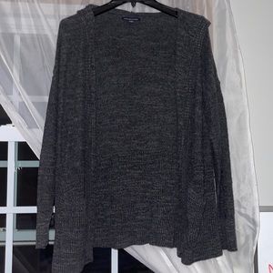 Gray sweater cardigan